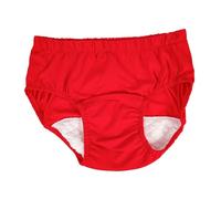 Breathable Cotton Incontinence Pants for Adults, Waterproof Red | Easy to Wear, Comfortable Fit for Emergency Situations and Travel, Suitable for Disabled Adults after Surgery