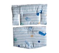 Breathable Cotton Infant Seat Cushion & Back Pad Set for Secure Nonslip Fit and Ergonomic Cushion High Chair Breathable Chair Mat Baby Dining Cover Fashionable Comfortable Seat