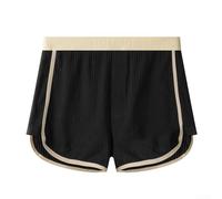 Breathable Cotton Mens Low Rise Ribbed Boxer Briefs Underwear Trunks Shorts Designed for Comfortable All Day Wear (XL Black)