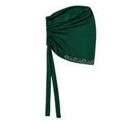 Breathable Cotton Muslims Hat Elegant Flexible Headwear Unique Styles Wrap for Prayer and Festive Occasion Muslims Scarf Black Green