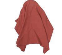 Breathable Cotton Nursing Cover 71x95cm Coffee for Baby Feeding | Arch Neckline, Front Opening with Adjustable Straps, 3d Tailored Fit for Transit and Station Use