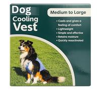 Breathable Dog Cooling Vest with Velcro Harness for Extra Small, Extra Large, Medium, Large, Small Dogs - Cooling Jacket for Outdoor Hiking, Training - Lightweight Cooling Vest for Dogs (M)