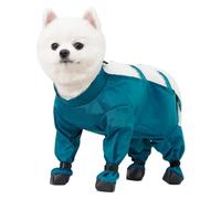 Breathable Dog Jumpsuits With Easy On And Off Design Comfort Bad Weather Protective Pants For Pet With Foot Coverage Dustproof Dog Jumpsuits For Beaches