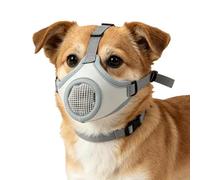 Breathable Dog Muzzle, Air Mesh Pet Mouth Cover, Adjustable Safety Training, Anti Bite Walking Gear, Cat Dog Travel Tool, Vet Visit Hiking Park Use for Pet Control Comfort 15.75x3.54x2.36 Inches