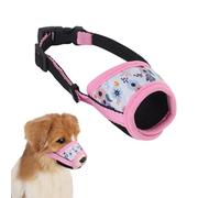 Breathable Dog Muzzle for Small Medium Dogs - Muzzle for Dogs Prevents Biting, Barking, Chewing - Soft With Adjustable Strap, Allows Panting, Drinking, Feeding (M)