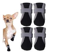 Breathable Dog - Non Slip Summer Boots with Mesh Design, Adjustable Breathable Paw Protector | 4 Pack Paw Protection, Pet Adventure Shoes for Hiking Running Outdoors Puppy Adult Pet