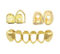 Breathable Double Hollow Side Designs Jewelry Trio Brass Electroplated Steel 4cm Length Ideal for Daily Casual Wear Stainless Steel Coated Body Jewelry