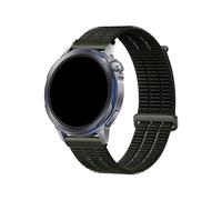 Breathable Double Section Nylon Watch Strap Suitable Fit For Huawei Watch GT Runner 2(Army green,18MM)