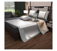 Breathable Dual-Sided Summer Sleeping Mat With Pillowcase,with Herbal Aroma Soft Foldable Cooling Design For Bedroom, Living Room And Floor(Grey,120 * 200cm)