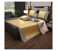 Breathable Dual-Sided Summer Sleeping Mat With Pillowcase,with Herbal Aroma Soft Foldable Cooling Design For Bedroom, Living Room And Floor(Light brown,180 * 200cm)