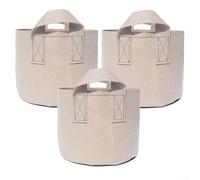 Breathable Fabric Grow Bags 3 Pack with Handles for Potatoes Carrots Beets and Other Root Vegetables Garden Use (7Gallon)