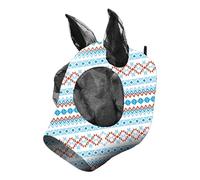 Breathable Fly - Stretchy Elastic Fly, Uv Blocking Soft Face Cover, Wide Eye Space Clear Seeing Design, Lightweight Comfortable Fit | Anti Flys Horses Face Guard with Cover