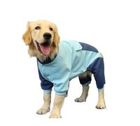 Breathable four-legged pet hoodie for medium and large dogs, dependable and easy to clean, suitable for home and outdoor wear.(Blue,6XL)