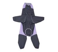 Breathable Full Body Waterproof Dog Raincoat For Small Medium Dogs Dustproof Dirt Resistant Pet Clothes Four Legged Pet Jumpsuit (Purple,2XL)