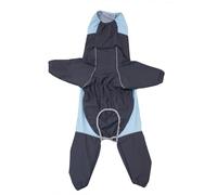 Breathable Full Body Waterproof Dog Raincoat For Small Medium Dogs Dustproof Dirt Resistant Pet Clothes Four Legged Pet Jumpsuit (Blue,S)