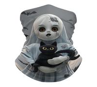 Breathable Half Face Headwear, Bandana Nightmare Doll Non-Slip Face Shield for Men Sports Workout