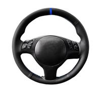 Breathable Hand Braid Perforated Leather Car Steering Wheel Cover For BMW For M For Sport 3 5 Series E46 E39 For M3 For M5(Blue Thread)