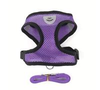Breathable Harness for Cat/Puppy + Free Lead in Same Colour, Small Animal, Anti-Pull, Adjustable, 2 Different Sizes: Small, Medium, 4 Colours to Choose From (Purple, M)
