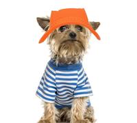 Breathable Hats for Dogs | Hats for Dogs and Cats | Round Brim Dog Visor Hat for Gifts | Straw Hat for Sombrero for Pets Hat