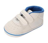 Breathable High Top Sneakers First Walking Shoes for Infants and Toddlers Soft Sole Comfortable Casual Sport Footwear Boys Girls Flexible Lightweight Design Early (Blue, 4 Infant)