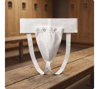 Breathable Hip Protector Cup , White Snap-button Version , XS | Padded, Groin Protector with Removable Cup, Vented, guarding Gear, for , Athletes