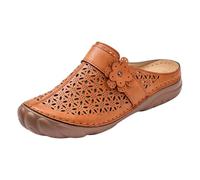 Breathable Hollow Out Flat Sandals For Casual Summer Slip On Outdoor Walking Shoes#16