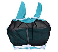Breathable Horse Mask Universal Adjustable Elastic Fly Repelling Veil Cover Protector (S size (71 * 112 * 35cm))