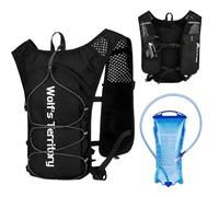 Breathable Hydration Backpack with 1.5L Water Bladder for Running, Cycling, Hiking, Adjustable & Reflective, Lightweight Hydration Pack with Phone Holder, for Men & Women