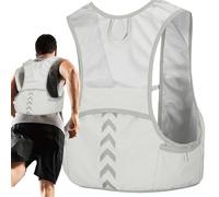 Breathable Hydration Running Vest, Reflective Chest Pack, 7.48x15.75 Inches Phone Holder Vest with Durable Build, Running Backpack with Adjustable Straps, Outdoor Accessory for Hiking Cycling Biking