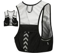 Breathable Hydration Running Vest, Reflective Chest Pack, 7.48x15.75 Inches Phone Holder Vest with Durable Build, Running Backpack with Adjustable Straps, Outdoor Accessory for Hiking Cycling Biking