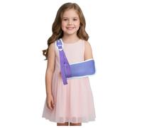 Breathable Kids Arm Sling - Support Stabiliser for Wrist/Elbow/Shoulder Injuries,Fits both left and right hands seamlessly (Purple, M)