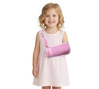 Breathable Kids Arm Sling - Support Stabiliser for Wrist/Elbow/Shoulder Injuries,Fits both left and right hands seamlessly (Pink, S)