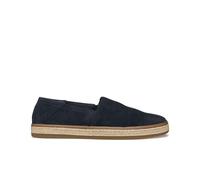 Breathable Leather Loafers, Pantelleria Navy Blue