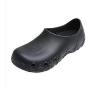 Breathable Lightweight Slip Resistant Chef Shoes, Mens Wide Slip on Waterproof Oil-Proof Comfortable Kitchen Chef Shoes, Hospital Garden Nursing Nurse Shoes, for Kitchen, Restaurant(Black,6 UK)