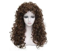 Breathable Liner Curly Wigs With Heated-Resistant Fibers African Women's Cosplay & Everyday Natural Hairstyle Way Synthetic Fiber Wigs