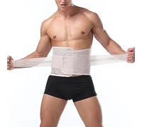 Breathable Lower Back Brace For Pain Relief Adjustable Back Support Belt For Lifting Work Lumbar Spine Decompression Girdle Fitness Sports Waist Trainer (Color : Beige, Size : XXL)