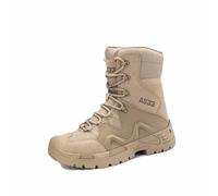 Breathable Men's Military Tactical Boots, Non-Slip and Wear-Resistant High Top Training Tactical Boots, Waterproof Desert Tactical Boots, for Hiking Boots (Color : Brown, Size : 7.5 UK)