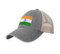 Breathable Mesh Baseball Caps, Fashion Trucker Caps, Summer Unisex Sun Caps,Ultralight India Adjustable Dad Hats, Sport Casual Peaked Caps for Outdoor Travel,Light Grey