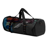 Breathable Mesh Beach Bag - Oversized Sand Resistant Carryall, Cylindrical Beach Bag | Waterproof Fitness Sports Storage Bag, Spacious Reusable Mesh Tote for Women Beach Trips Picnic Yoga Vacation