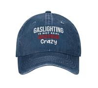 Breathable Mesh Cap Gaslighting is Not Real Quote You're Just Crazy Casual Hats Personalised Ball Cap for Boys Running Tennis