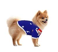 Breathable Mesh Dog Shirt for Small Dogs - Cute Cat Clothes Australian flag