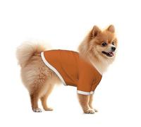 Breathable Mesh Dog Shirt for Small Dogs - Cute Cat Clothes Cinnamon brown