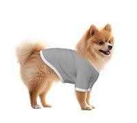 Breathable Mesh Dog Shirt for Small Dogs - Cute Cat Clothes Matte Silver color