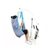 Breathable Mesh Full Body Patient Lift Sling with Head Support - Heavy-Duty 600 lbs Transfer Sling for Easy Lifting, Wheelchair to Bed, Shower & Toilet Use - Ideal for Home and Facility Care