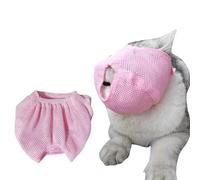 Breathable Mesh Mask Grooming Restraint Bag Bite Cats from Prevent Meow Grooming Biting biting,mesh muzzles,bark friendly muzzle,cage mask soft bag small muzzle flat guard,dog grooming duck b