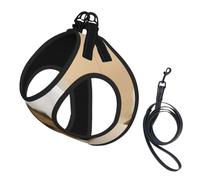 Breathable Mesh Vest for Small Dogs & Cats - Reflective, Adjustable in | With Accessories Basset Hound Print S Small Pet Harness - Lightweight Air Mesh With Quick-Release Buckle