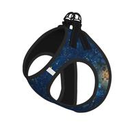 Breathable Mesh Vest for Small Dogs & Cats - Reflective, Adjustable in | Without Accessories Blue Village Print L Small Pet Harness - Lightweight Air Mesh With Quick-Release Buckle