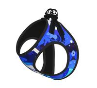 Breathable Mesh Vest for Small Dogs & Cats - Reflective, Adjustable in | Without Accessories Blues Laughter Print M Small Pet Harness - Lightweight Air Mesh With Quick-Release Buckle