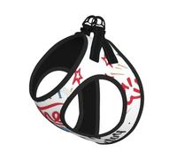Breathable Mesh Vest for Small Dogs & Cats - Reflective, Adjustable in | Without Accessories Happy Father'S Day Dad Print M Small Pet Harness - Lightweight Air Mesh With Quick-Release Buckle