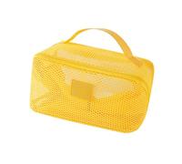 Breathable Meshes Travel Toiletry Bag with Multiple Compartments Spacious Storage Container for Makeup Skincare Stylish Mesh Makeup Travel Bag